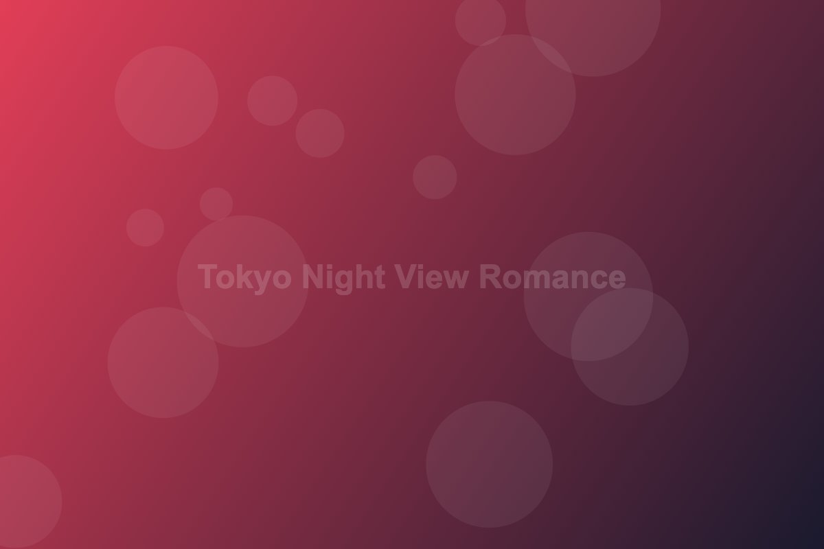 Romantic Tokyo cityscape at night with Tokyo Tower