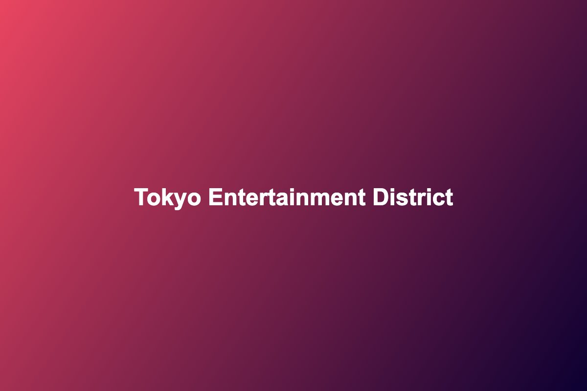 Tokyo nightlife entertainment district neon signs