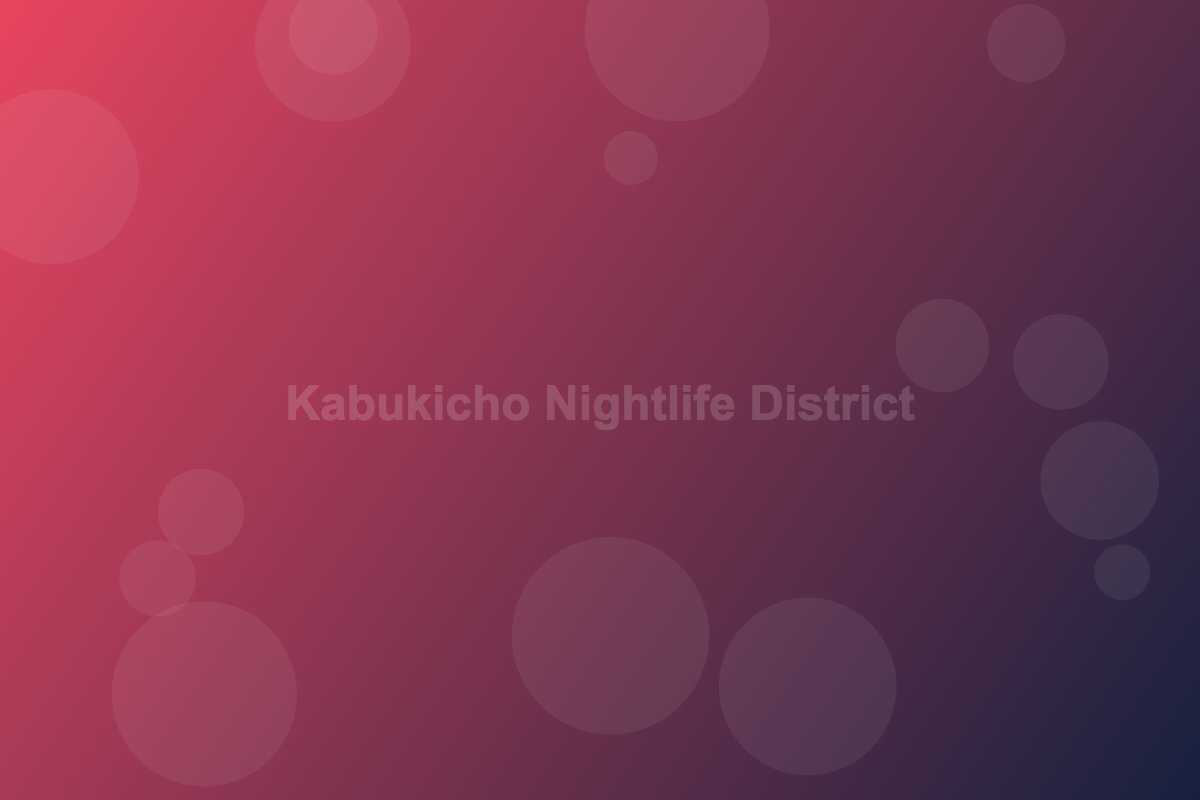 Neon-lit Kabukicho nightlife district in Tokyo