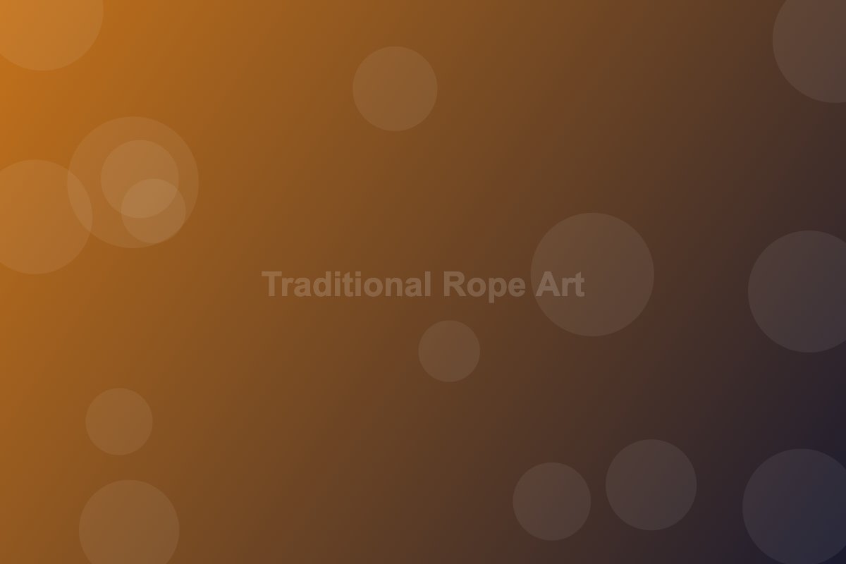 Artistic rope pattern detail in traditional shibari style