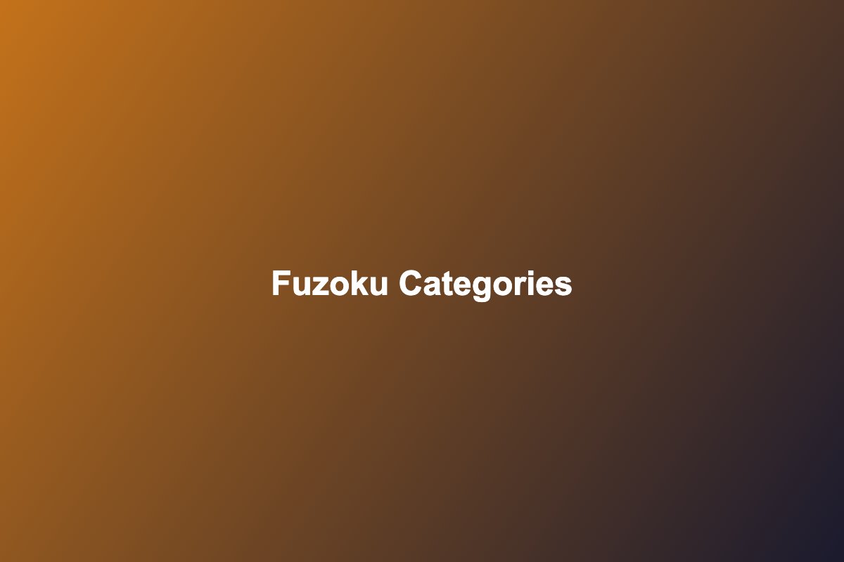 Infographic-style illustration of Japan Fuzoku types