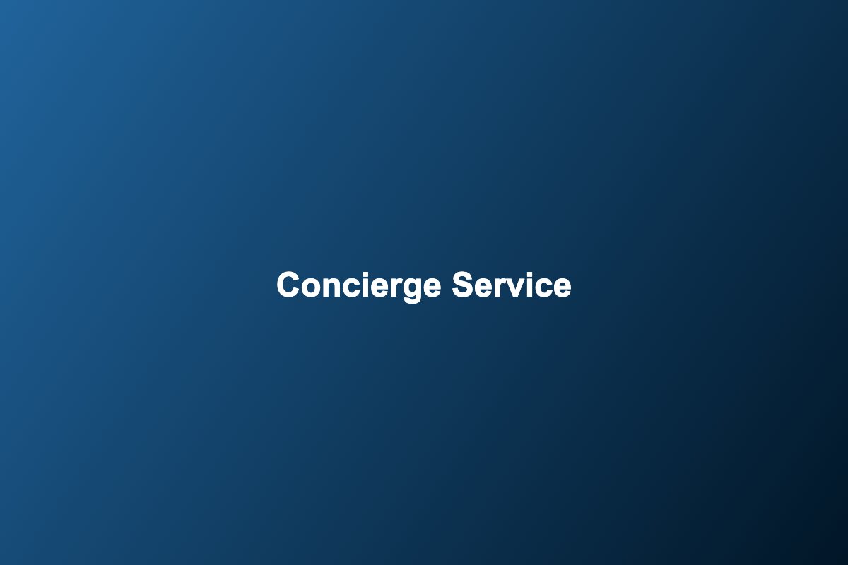 Foreigner-friendly service concierge desk